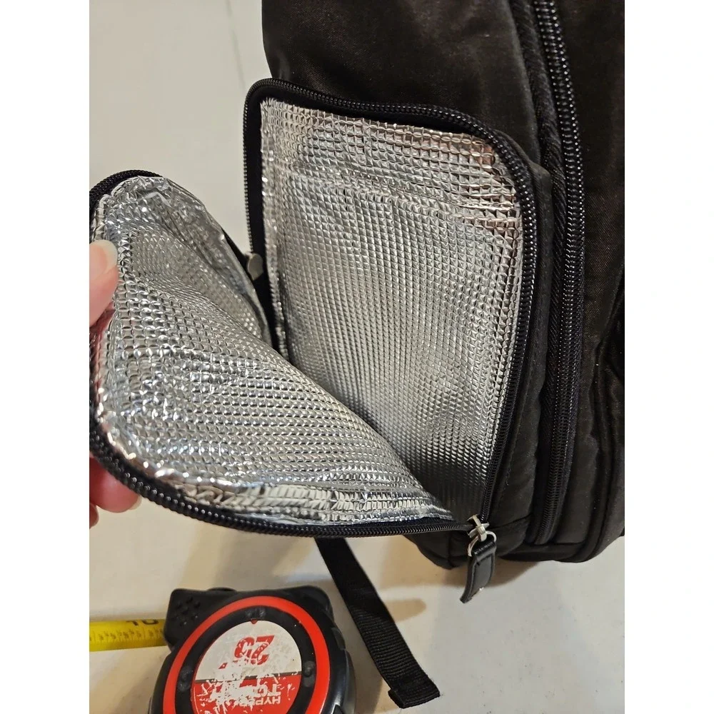 Bag Nation Diaper Bag/ Backpack Unisex Baby Tons Of Pockets Everyday Bag Black